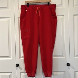 Figs Red joggers size XL